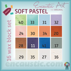 Encaustic Art Wax Paint: Soft Pastels Set